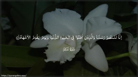 Al-Ghaafir Ayah 51 - Arabic (Wide) wallpaper