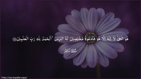 Al-Ghaafir Ayah 65 - Arabic (Wide) wallpaper