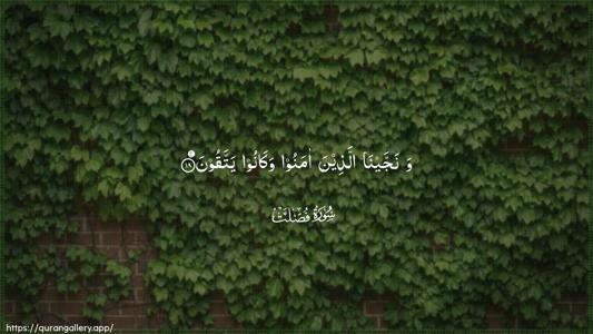Fussilat Ayah 18 - Arabic (Wide) wallpaper