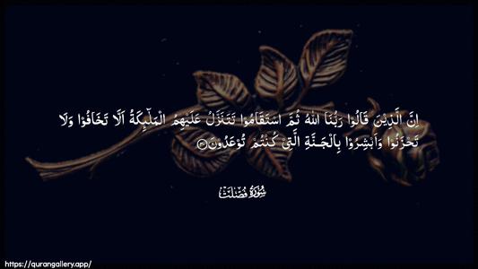 Fussilat Ayah 30 - Arabic (Wide) wallpaper