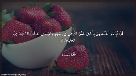 Fussilat Ayah 9 - Arabic (Wide) wallpaper