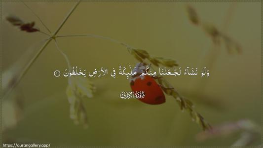 Az-Zukhruf Ayah 60 - Arabic (Wide) wallpaper