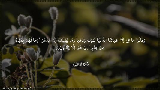 Al-Jaathiya Ayah 24 - Arabic (Wide) wallpaper