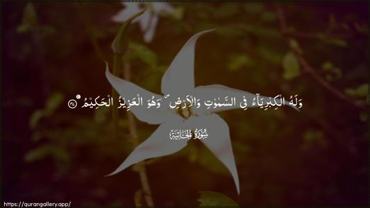 Al-Jaathiya Ayah 37 - Arabic (Wide) wallpaper