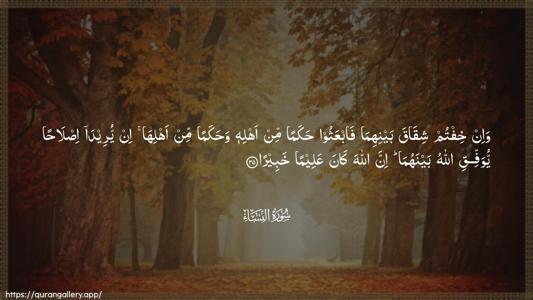 An-Nisaa Ayah 35 - Arabic (Wide) wallpaper