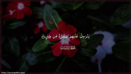Adh-Dhaariyat Ayah 33 - Arabic (Wide) wallpaper