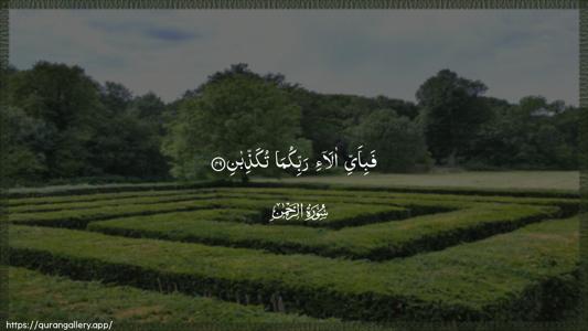 Ar-Rahmaan Ayah 49 - Arabic (Wide) wallpaper