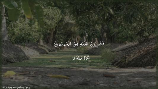 Al-Waaqia Ayah 54 - Arabic (Wide) wallpaper