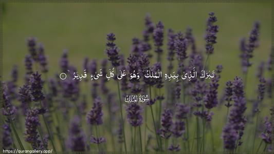 Al-Mulk Ayah 1 - Arabic (Wide) wallpaper