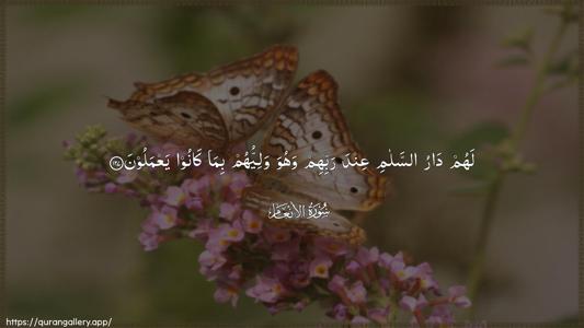 Al-An"aam Ayah 127 - Arabic (Wide) wallpaper