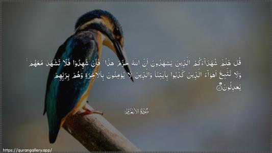 Al-An"aam Ayah 150 - Arabic (Wide) wallpaper