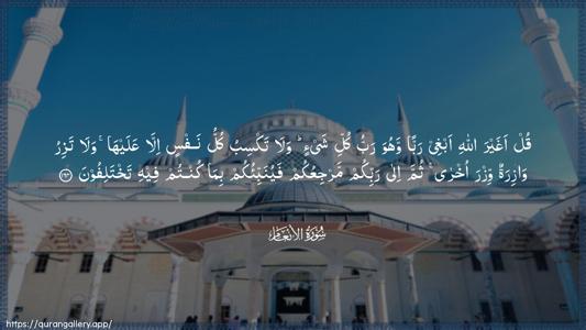Al-An"aam Ayah 164 - Arabic (Wide) wallpaper