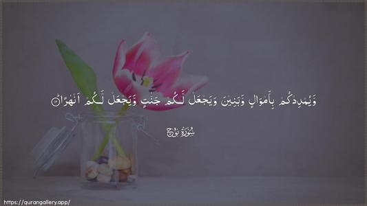 Nooh Ayah 12 - Arabic (Wide) wallpaper