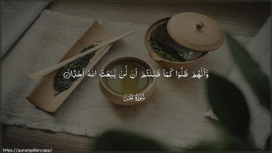 Al-Jinn Ayah 7 - Arabic (Wide) wallpaper