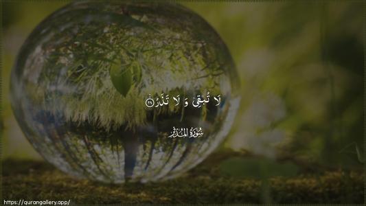 Al-Muddaththir Ayah 28 - Arabic (Wide) wallpaper
