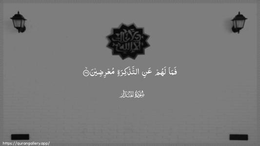 Al-Muddaththir Ayah 49 - Arabic (Wide) wallpaper