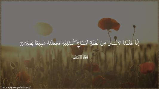 Al-Insaan Ayah 2 - Arabic (Wide) wallpaper