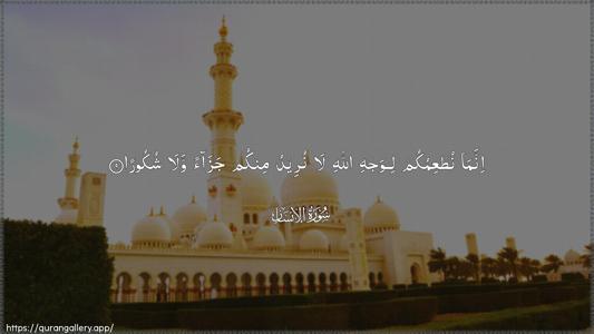 Al-Insaan Ayah 9 - Arabic (Wide) wallpaper