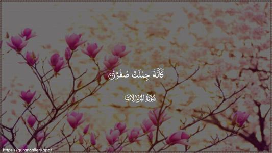 Al-Mursalaat Ayah 33 - Arabic (Wide) wallpaper