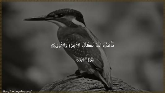 An-Naazi"aat Ayah 25 - Arabic (Wide) wallpaper