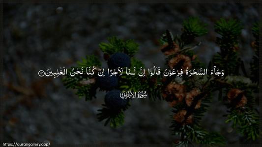 Al-A"raaf Ayah 113 - Arabic (Wide) wallpaper