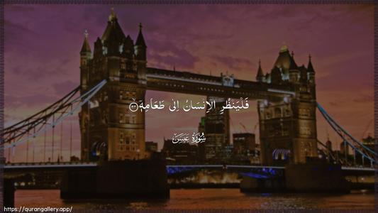 Abasa Ayah 24 - Arabic (Wide) wallpaper