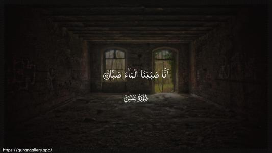 Abasa Ayah 25 - Arabic (Wide) wallpaper