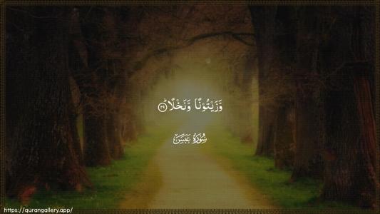 Abasa Ayah 29 - Arabic (Wide) wallpaper