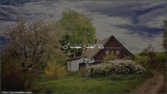 At-Takwir Ayah 4 - Arabic (Wide) wallpaper