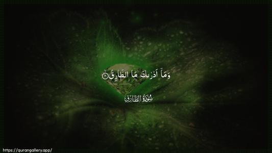 At-Taariq Ayah 2 - Arabic (Wide) wallpaper