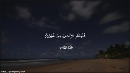 At-Taariq Ayah 5 - Arabic (Wide) wallpaper