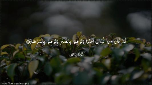 Al-Balad Ayah 17 - Arabic (Wide) wallpaper