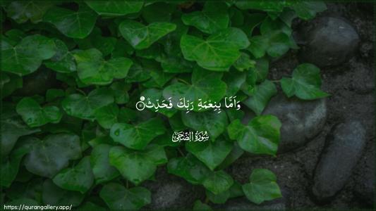 Ad-Dhuhaa Ayah 11 - Arabic (Wide) wallpaper