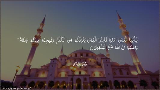 At-Tawba Ayah 123 - Arabic (Wide) wallpaper