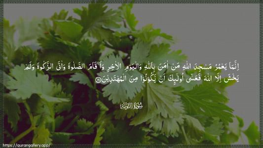 At-Tawba Ayah 18 - Arabic (Wide) wallpaper