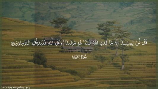 At-Tawba Ayah 51 - Arabic (Wide) wallpaper