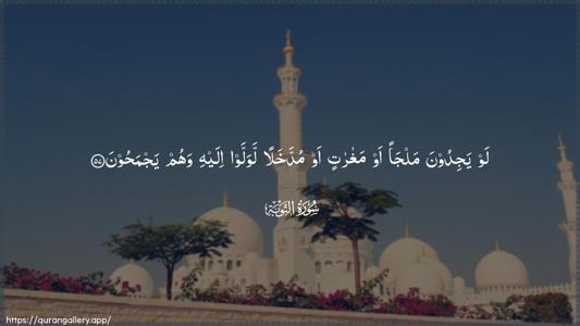 At-Tawba Ayah 57 - Arabic (Wide) wallpaper