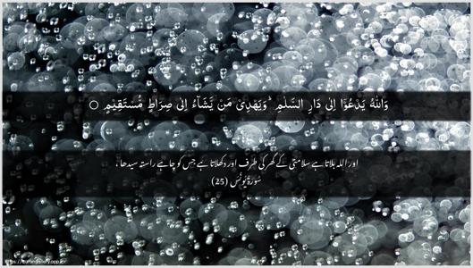 Yunus Ayah 25 - Arabic + Urdu wallpaper