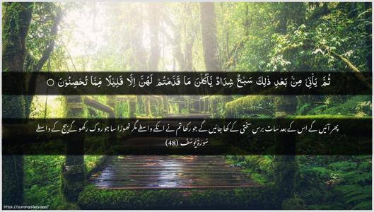 Yusuf Ayah 48 - Arabic + Urdu wallpaper