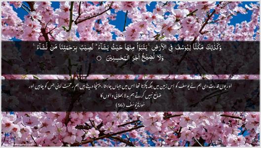Yusuf Ayah 56 - Arabic + Urdu wallpaper