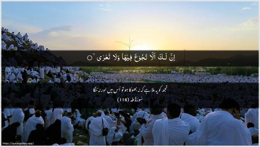 Taa-Haa Ayah 118 - Arabic + Urdu wallpaper