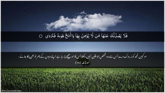 Taa-Haa Ayah 16 - Arabic + Urdu wallpaper