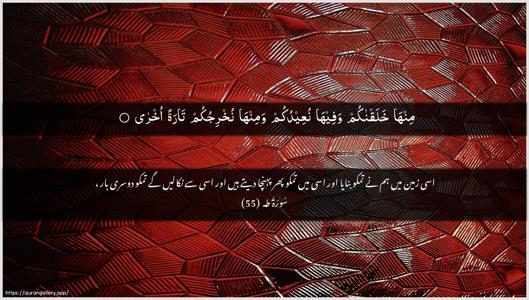 Taa-Haa Ayah 55 - Arabic + Urdu wallpaper