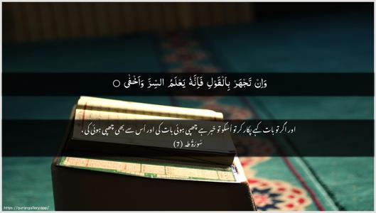 Taa-Haa Ayah 7 - Arabic + Urdu wallpaper