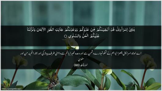 Taa-Haa Ayah 80 - Arabic + Urdu wallpaper