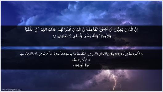 An-Noor Ayah 19 - Arabic + Urdu wallpaper