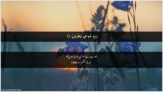 Ash-Shu"araa Ayah 48 - Arabic + Urdu wallpaper