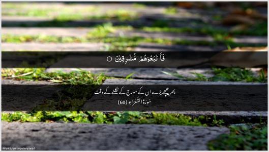 Ash-Shu"araa Ayah 60 - Arabic + Urdu wallpaper