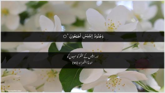 Ash-Shu"araa Ayah 95 - Arabic + Urdu wallpaper
