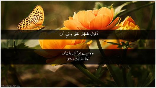 As-Saaffaat Ayah 174 - Arabic + Urdu wallpaper